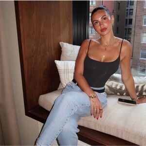 SKIMS Black Bodysuit cami size s